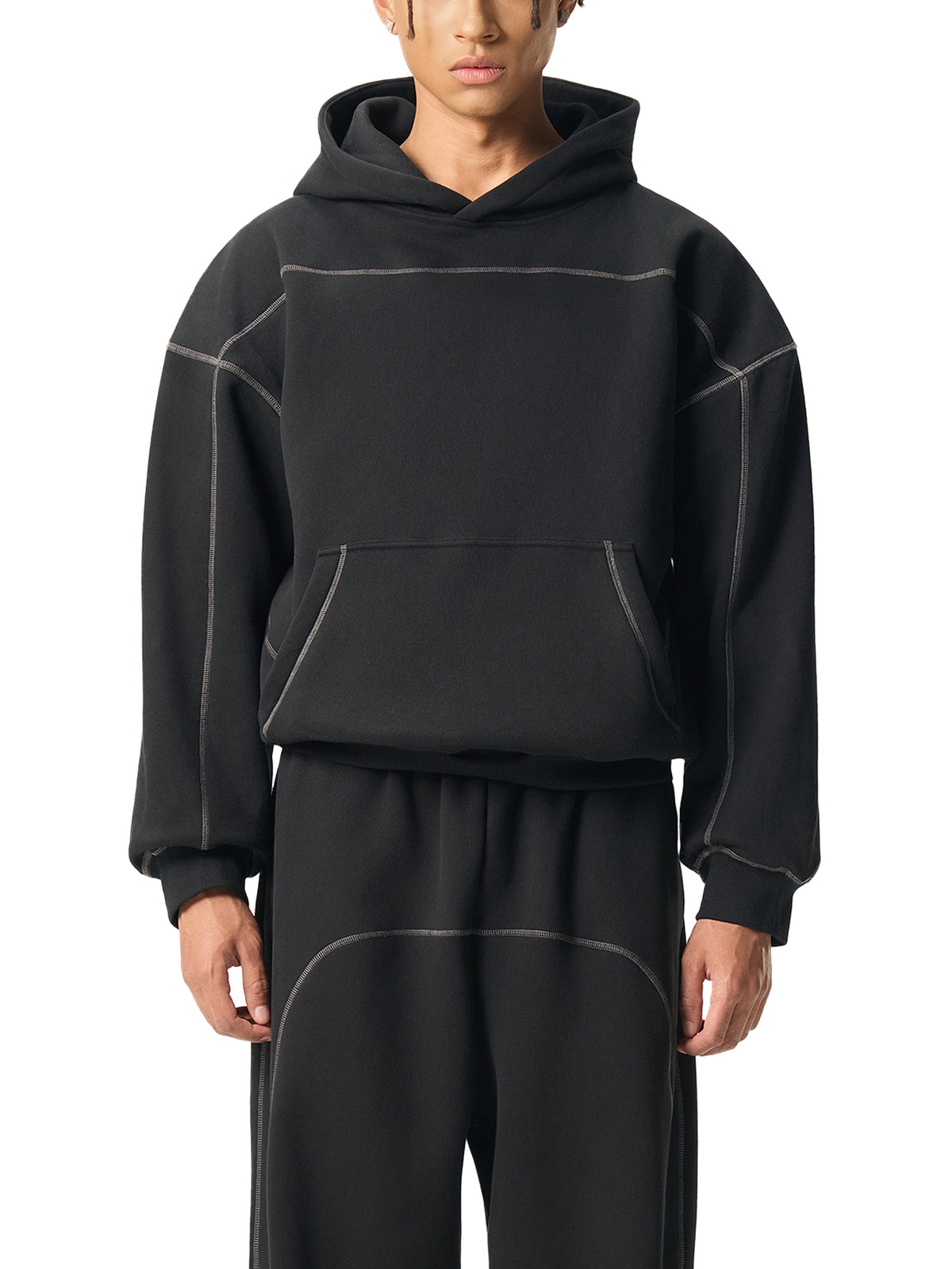 Stitched Fleece Hoodie